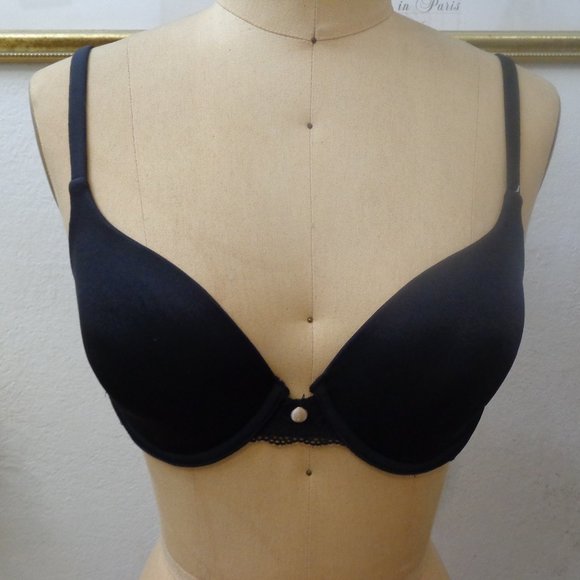 Luleh Black Nylon Bra 34C - Picture 1 of 4